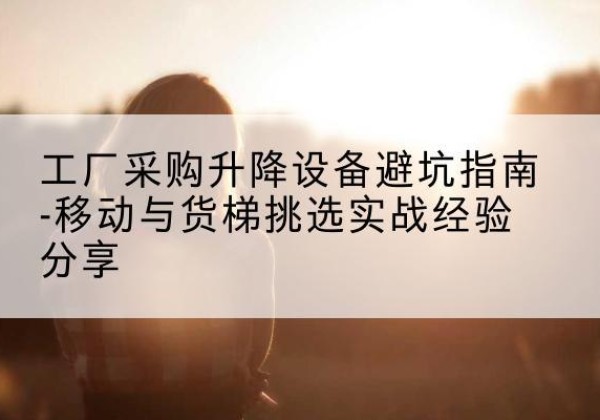 疏附移动式升降机怎么选-工厂采购升降设备避坑指南-移动与货梯挑选实战经验分享